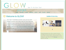 Tablet Screenshot of glowyogacapecod.com